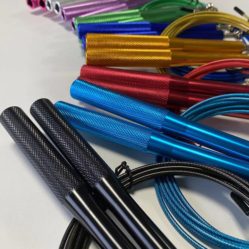 속도 건너뛰기 밧줄 경량 알루미늄 합금 손잡이와 볼 베 - Jump Rope Speed Bearing 리뷰 및 가격
