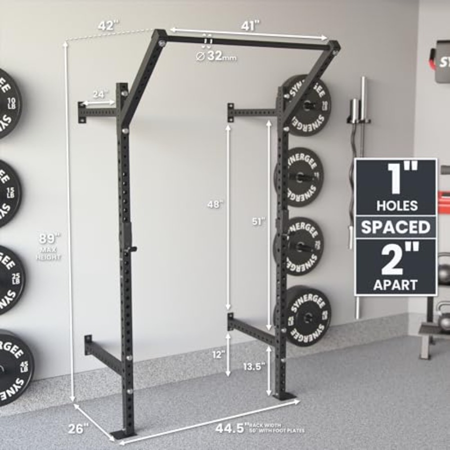 가정용 벽걸이 스쿼트 랙, 스틸 구조, 블랙 마감, 7 - Pull Up Bar Grip 리뷰 및 가격