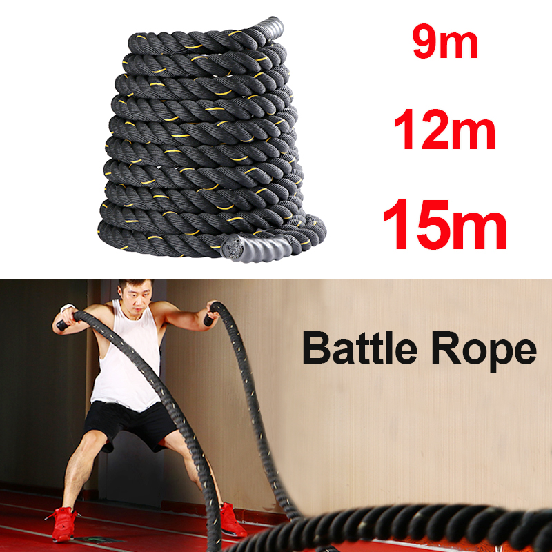 전문가용 9M/12M/15M 배틀 로프, 고강도 크로스 - Crossfit No Equipment Workouts 리뷰 및 가격